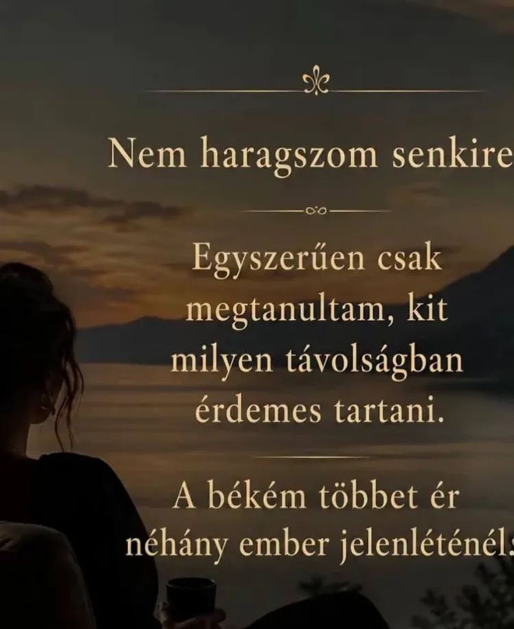 Nem haragszom senkire... Nem haragszom senkire...