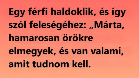 Vicc: Voltál valaha hűtlen hozzám?