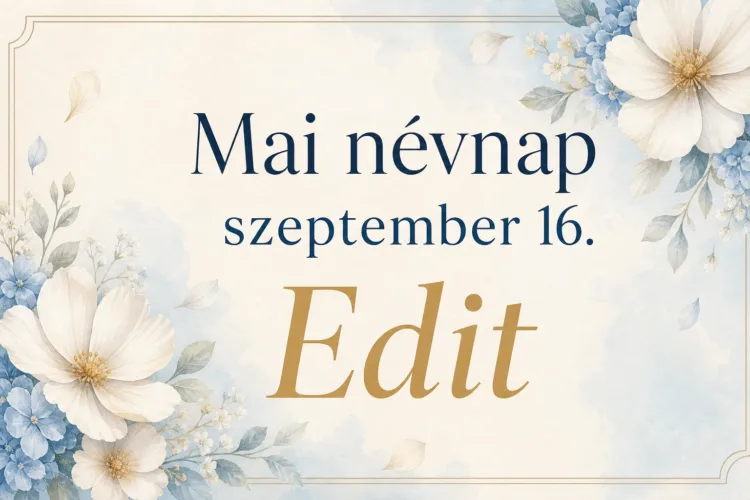 Mai névnap – szeptember 16.: Edit Mai névnap – szeptember 16.: Edit