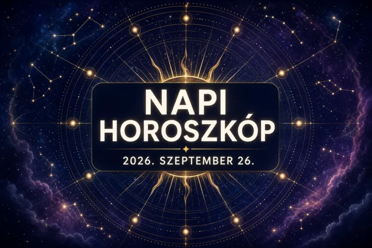 Napi horoszkóp szeptember 26.: Egy találkozás három jegynél sokat Napi horoszkóp szeptember 26.: Egy találkozás három jegynél sokat