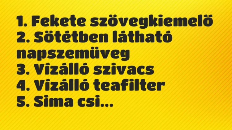 Vicc: 1. Fekete szövegkiemelő… Vicc: 1. Fekete szövegkiemelő…