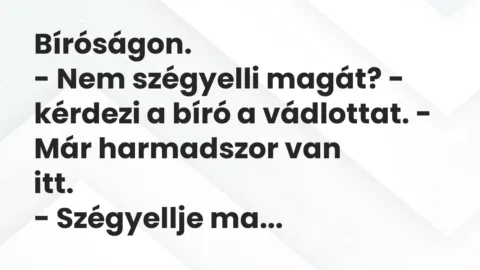 Vicc: Bíróságon…