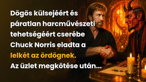 Dögös külsejéért és páratlan harcművészeti tehetségéért cserébe Chuck Norris eladta a lelkét az ördögnek. Az üzlet megkötése után...