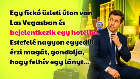 Egy fickó üzleti úton van Las Vegasban és bejelentkezik egy hotelbe. Estefelé nagyon egyedül érzi magát, gondolja, hogy felhív egy lányt...