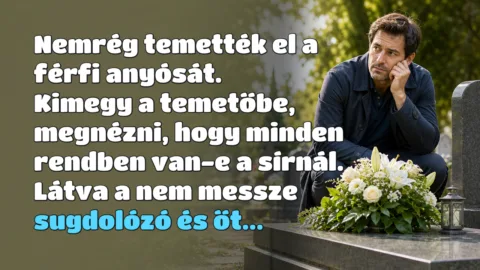 Vicc: Nemrég temették el a férfi anyósát. Kimegy a temetőbe, megnézni... Nemrég temették el a férfi anyósát. Kimegy a temetőbe, megnézni, hogy minden rendben van-e a sírnál. Látva a nem messze sugdolózó és őt...