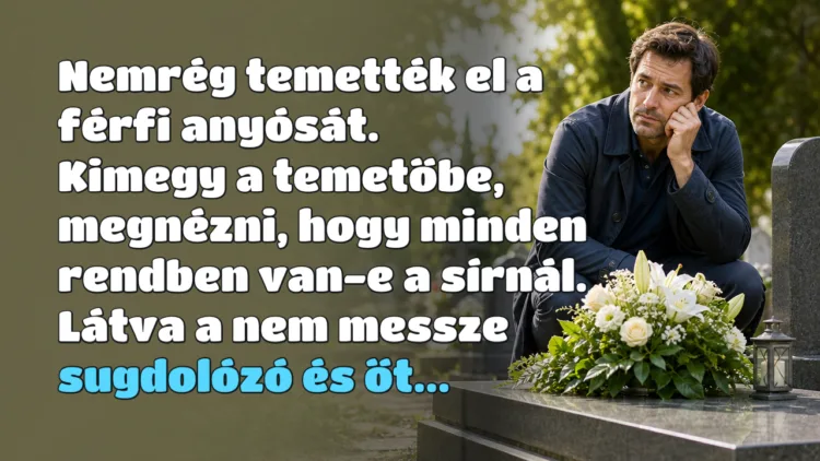 Vicc: Nemrég temették el a férfi anyósát. Kimegy a temetőbe, megnézni... Nemrég temették el a férfi anyósát. Kimegy a temetőbe, megnézni, hogy minden rendben van-e a sírnál. Látva a nem messze sugdolózó és őt...