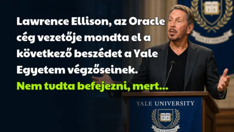 Lawrence Ellison, az Oracle cég vezetője mondta el a következő beszédet a Yale Egyetem végzőseinek. Nem tudta befejezni, mert...