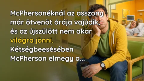McPhersonéknál az asszony már ötvenöt órája vajúdik, és az újszülött nem akar világra jönni. Kétségbeesésében McPherson elmegy a...