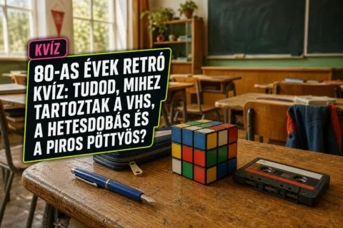 80-as évek retró kvíz: tudod, mihez tartoztak a VHS, a hetesdobás és a piros pöttyös?