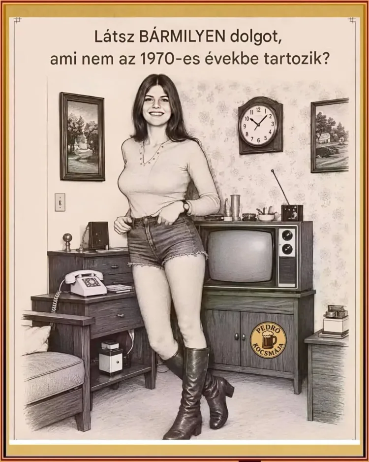 Látsz bármilyen dolgot, ami nem az 1970-es évekbe tartozik? Látsz bármilyen dolgot, ami nem az 1970-es évekbe tartozik?