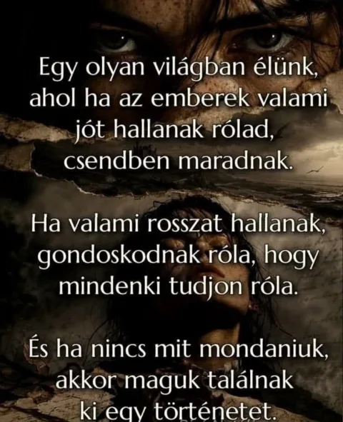 Egy olyan világban élünk...