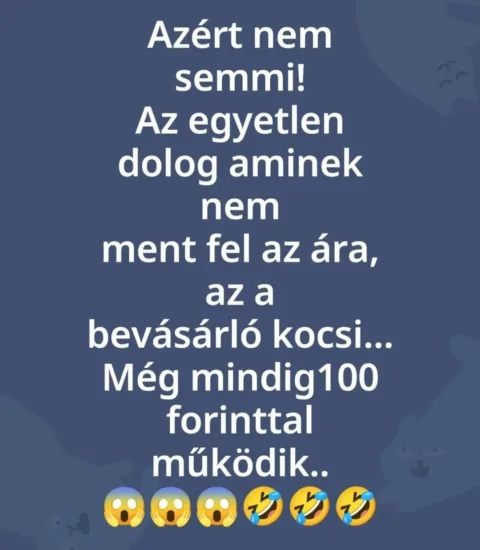 Az egyetlen dolog aminek nem ment fel az ára...