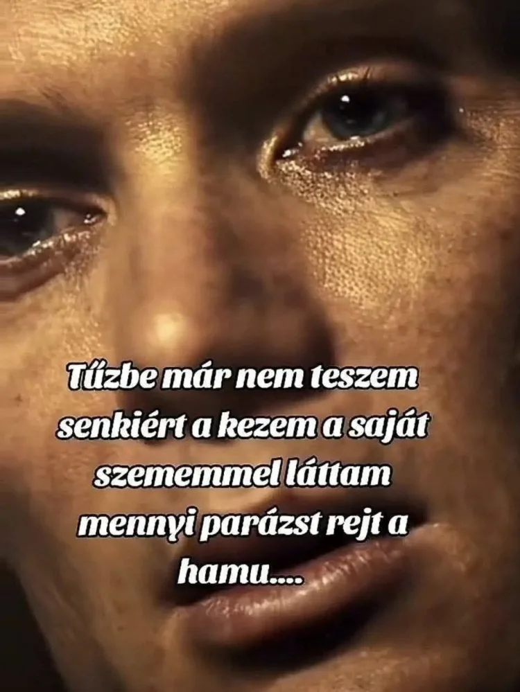 Tűzbe már nem teszem senkiért a kezem... Tűzbe már nem teszem senkiért a kezem...