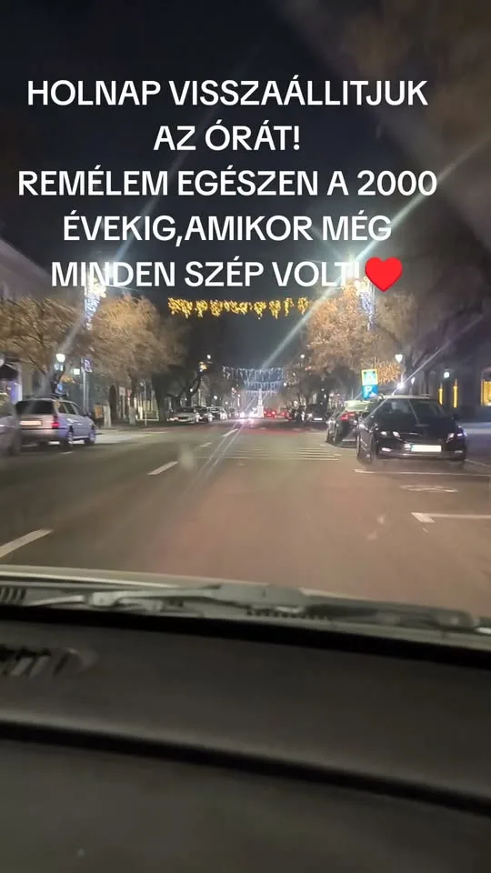 Holnap visszaállítjuk az órát! Holnap visszaállítjuk az órát!