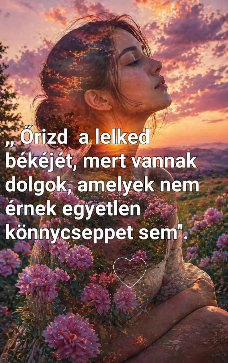 Őrizd a lelked békéjét... Őrizd a lelked békéjét...