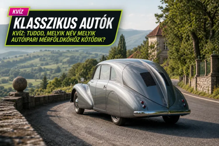 Klasszikus autók kvíz: tudod, melyik név melyik autóipari mérföldkőhöz kötődik? Klasszikus autók kvíz: tudod, melyik név melyik autóipari mérföldkőhöz kötődik?
