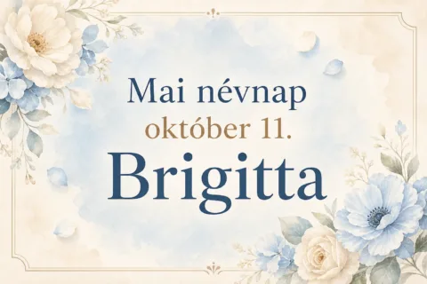 Mai névnap – október 11.: Brigitta
