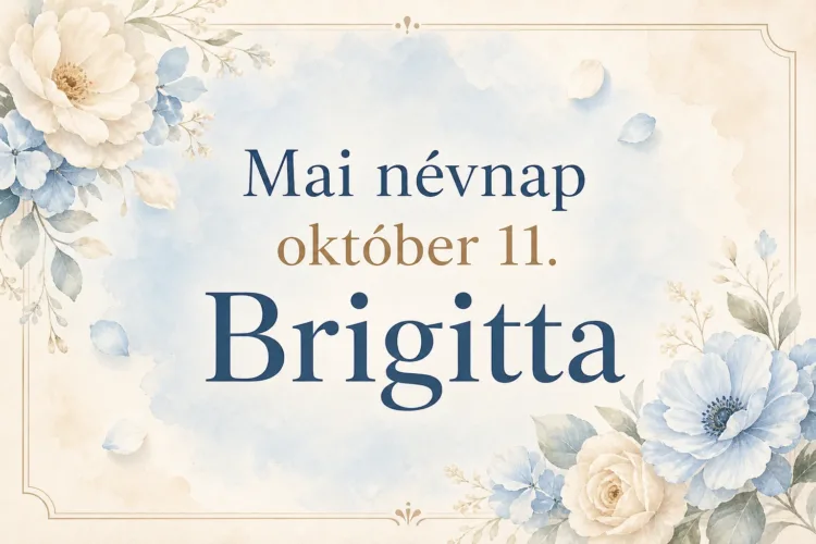 Mai névnap – október 11.: Brigitta Mai névnap – október 11.: Brigitta
