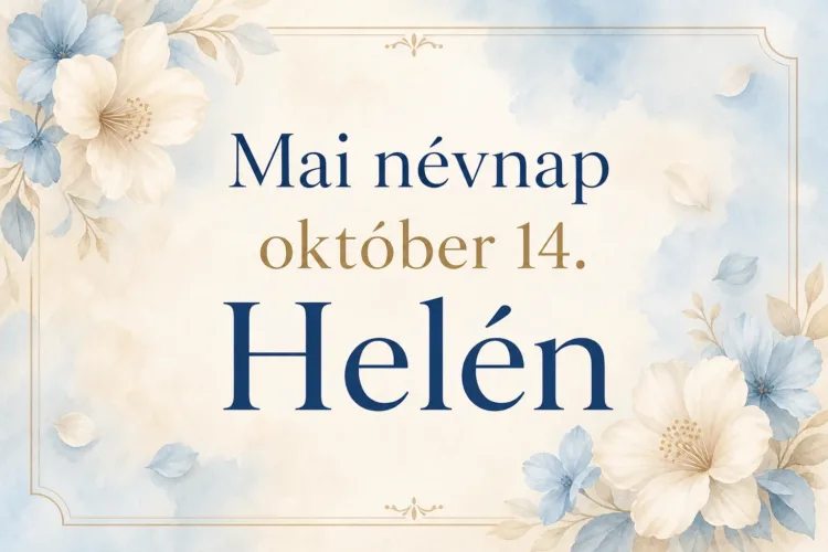 Mai névnap – október 14.: Helén Mai névnap – október 14.: Helén
