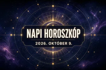 Napi horoszkóp október 9.: Egy találkozás három jegynél sokat