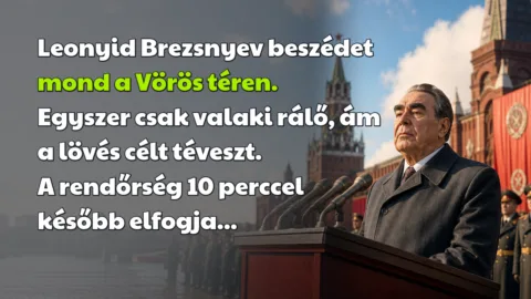 Leonyid Brezsnyev beszédet mond a Vörös téren. Egyszer csak valaki rálő, ám a lövés célt téveszt. A rendőrség 10 perccel később elfogja...