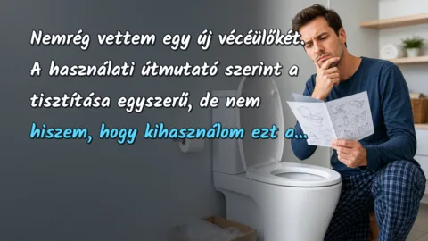 Nemrég vettem egy új vécéülőkét. A használati útmutató szerint a tisztítása egyszerű, de nem hiszem, hogy kihasználom ezt a...