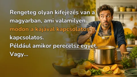 Rengeteg olyan kifejezés van a magyarban, ami valamilyen módon a kajával kapcsolatos. kapcsolatos. Például amikor perecelsz egyet. Vagy...