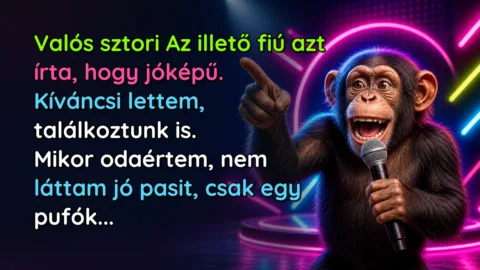 Valós sztori Az illető fiú azt írta, hogy jóképű. Kíváncsi lettem, találkoztunk is. Mikor odaértem, nem láttam jó pasit, csak egy pufók...