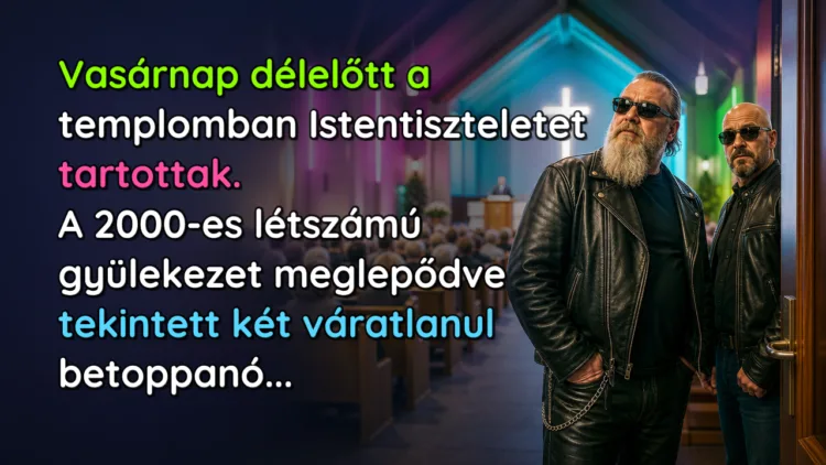 Vicc: Vasárnap délelőtt a templomban Istentiszteletet tartottak... Vasárnap délelőtt a templomban Istentiszteletet tartottak. A 2000-es létszámú gyülekezet meglepődve tekintett két váratlanul betoppanó...