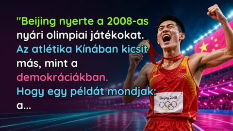 "Beijing nyerte a 2008-as nyári olimpiai játékokat. Az atlétika Kínában kicsit más, mint a demokráciákban. Hogy egy példát mondjak: a...